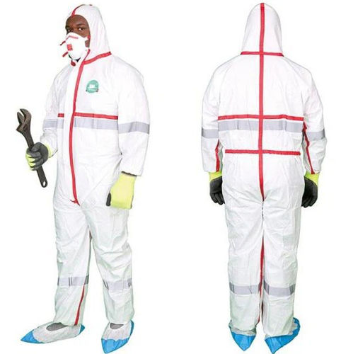 Macacão de proteção unissexo - WLO3001HV - Hubei Wanli Protective Products - XXL / L / S
