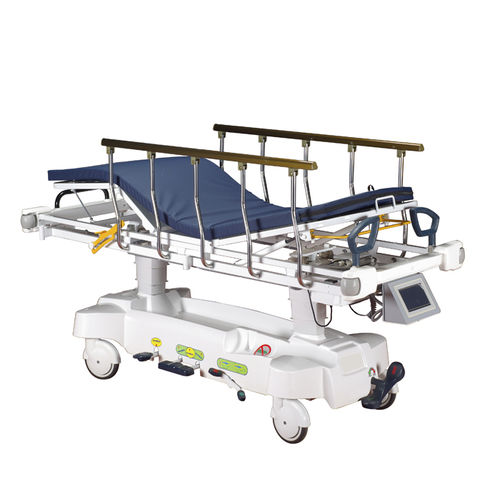 Carro-maca de transporte - HO-4003H - Hongkong Medi - de emergência / hidráulico / com altura regulável