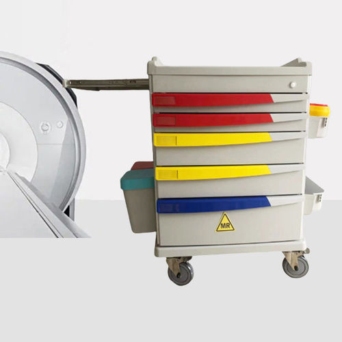 Carrinho para hospital - HO-M02-1 - Hongkong Medi - multifuncional / em material plástico / 5 gavetas