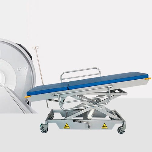 Carro-maca para ressonância magnética - HO-709 - Hongkong Medi - hidráulico / com altura regulável / dobrável