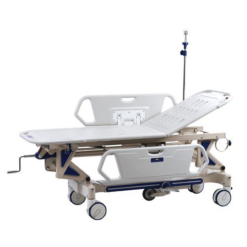 Carro-maca de transporte - HO-3C  - Hongkong Medi - manual / com encosto regulável / articulado em 2 seções