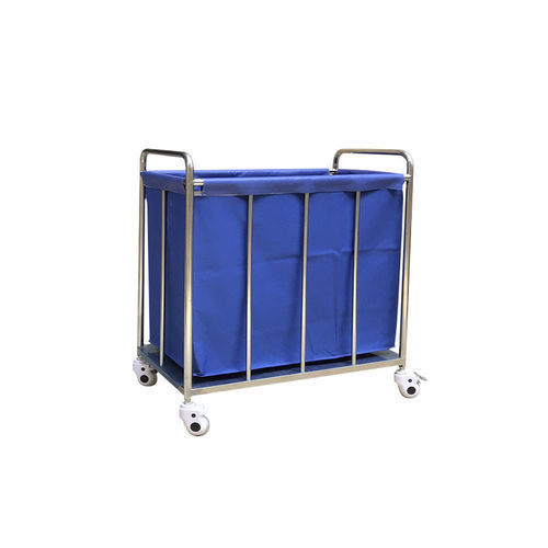 Carrinho para roupa suja - MK-S15 - Zhangjiagang Medi Medical Equipment - para hospital / para lavanderia / com compartimento grande