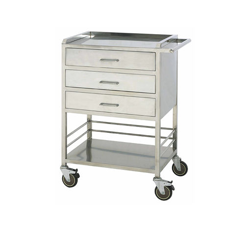 Carrinho hospitalar - MK-S25 - Zhangjiagang Medi Medical Equipment - para medicamentos / para tratamentos / em aço inoxidável