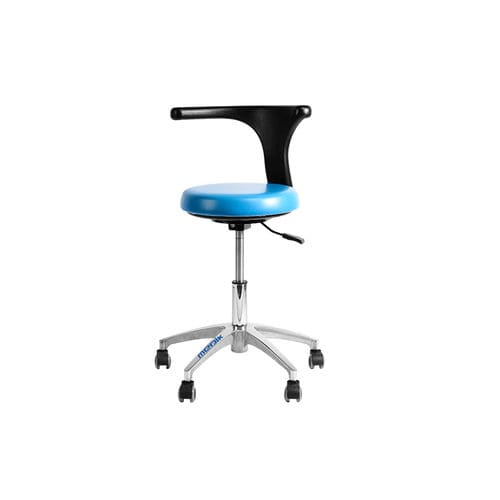 Mocho com altura regulável - YA-S07 - Zhangjiagang Medi Medical Equipment - para consultório médico / com encosto