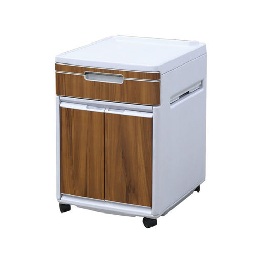 Mesa de cabeceira com rodízios - YA-B04 - Zhangjiagang Medi Medical Equipment - com gavetas