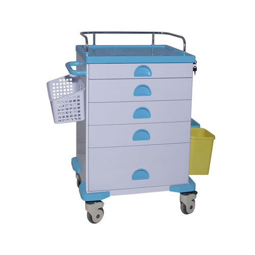Carrinho hospitalar - MK-C03 - Zhangjiagang Medi Medical Equipment - para medicamentos / para tratamentos / com cesto