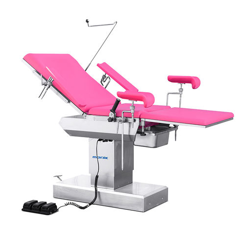 Mesa para exame ginecológico - MC-D04 - Zhangjiagang Medi Medical Equipment - elétrica / com altura regulável / com encosto regulável