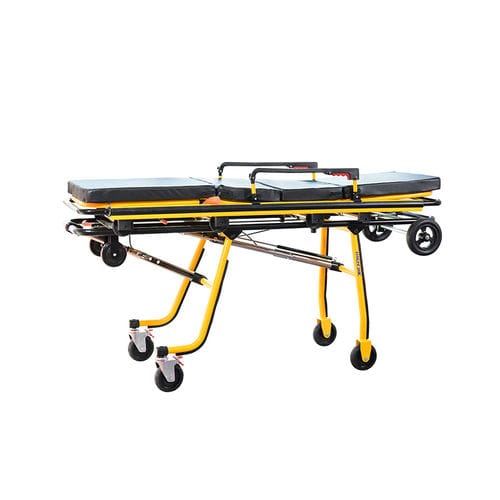 Maca para ambulâncias - YA-AC03 - Zhangjiagang Medi Medical Equipment - dobrável / com encosto regulável / em alumínio