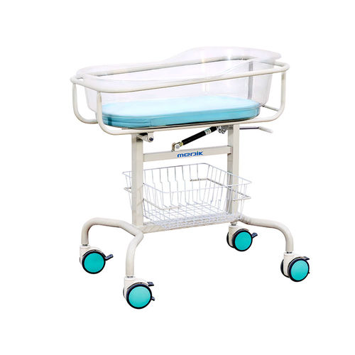Berço hospitalar Trendelenburg reverso - MK-B03 - Zhangjiagang Medi Medical Equipment - em aço inoxidável / transparente
