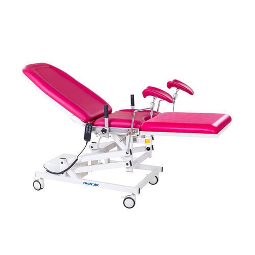 Mesa para exame ginecológico - MC-D08 - Zhangjiagang Medi Medical Equipment - elétrica / Trendelenburg / com encosto regulável