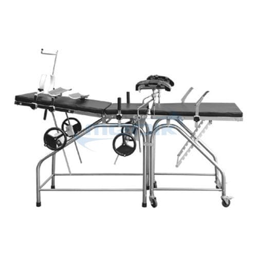 Cadeira de parto mecânica - MC-C04 - Zhangjiagang Medi Medical Equipment - com rodízios