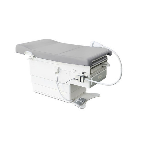 Mesa para exame ginecológico - MC-D19 - Zhangjiagang Medi Medical Equipment - elétrica / com altura regulável / com compartimentos de arrumação