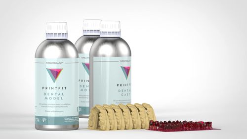 Material dentário em resina acrílica - Printfit  - Microlay - para impressão 3D / para confecção de modelos