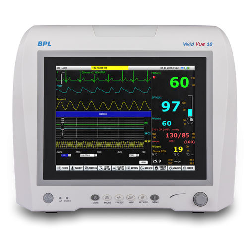 Monitor de paciente portátil - BPL VIVID VUE - BPL Medical Technologies - RESP / de ECG / de temperatura