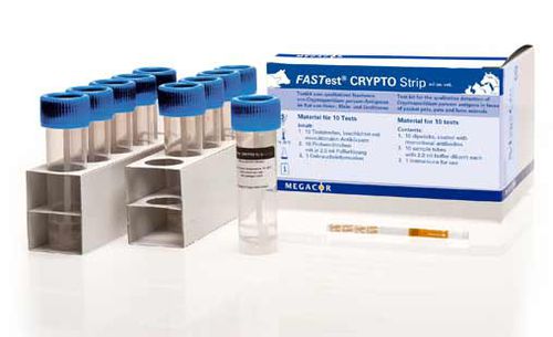 Teste rápido de diarreia - FASTest® CRYPTO - MEGACOR Diagnostik - veterinário / de antígeno / de chumbo