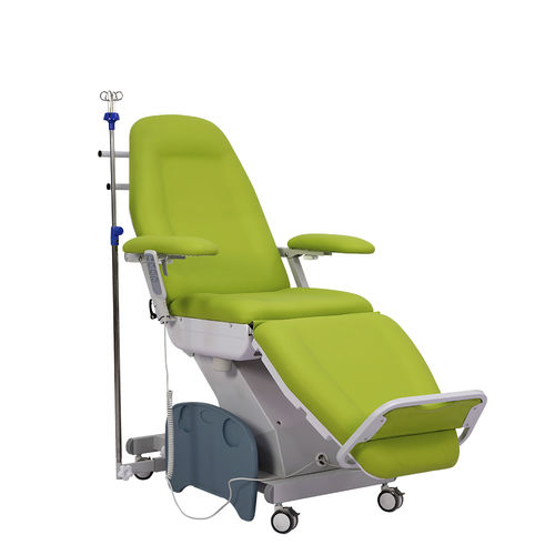 Poltrona para hemodiálise elétrica - DP-YS145 - Guangdong Dongpin Beauty & Medical Technology - articulada em 3 seções / não especificado / com rodízios