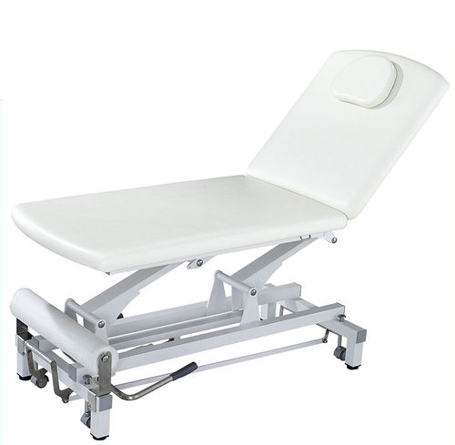 Mesa de exame hidráulica - DP-H502 - Guangdong Dongpin Beauty & Medical Technology - com altura regulável / reclinável / com encosto regulável