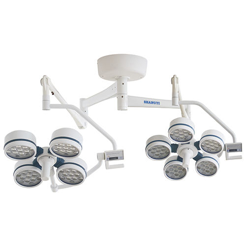 Foco cirúrgico de teto - YD02-LED4+5 - Shanghai Huifeng Medical Instrument - de LED / halógeno / 2 braços