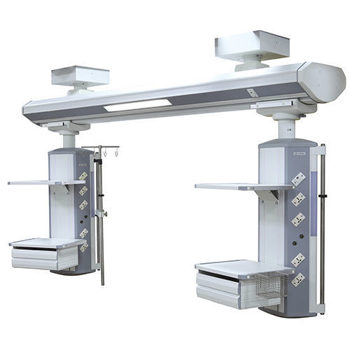 Estativa-pórtico de teto - HFP-E+E  - Shanghai Huifeng Medical Instrument - para cuidados intensivos / modular / com prateleiras
