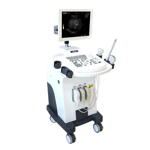 Aparelho de ultrassom com carrinho - HF-370 - Shanghai Huifeng Medical Instrument - geral / em preto e branco / 15 polegadas