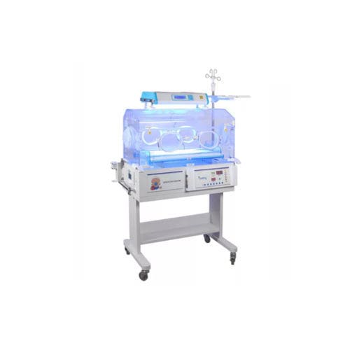 Incubadora neonatal com rodízios - HFBIN-3000B - Shanghai Huifeng Medical Instrument - com balança / com 4 portinholas