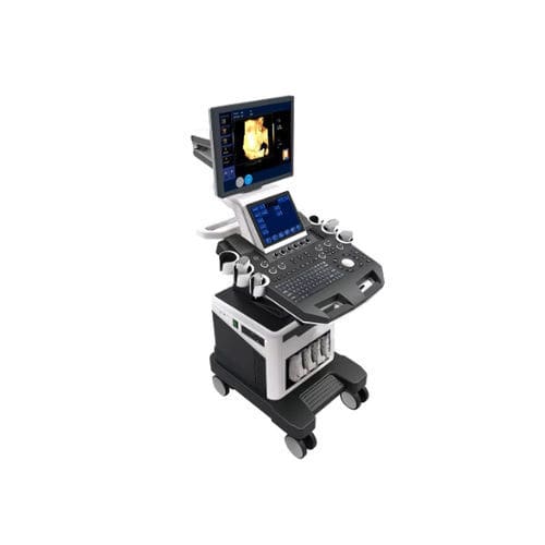Aparelho de ultrassom com carrinho - HF-T6 - Shanghai Huifeng Medical Instrument - geral / em preto e branco / com Doppler colorido