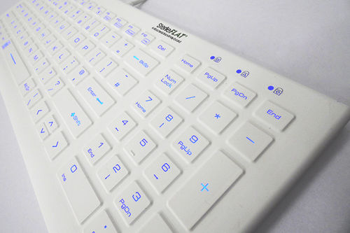 Teclado hospitalar em silicone - SF20BL - SterileFLAT - USB / retroiluminado / selado
