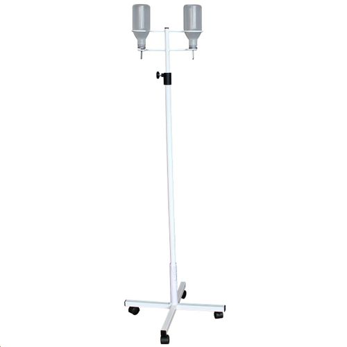 Suporte para soro com rodízios -  VSP-01  - Vetbot - 2 ganchos