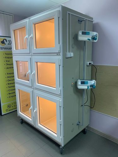 Gaiola veterinária para isolamento - 80536 - Vetbot - modular / com 6 compartimentos / com rodízios