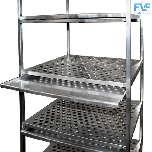 Rack para jaulas de animais - 1342CL - Vetbot - de armazenamento / móvel / com rodízios