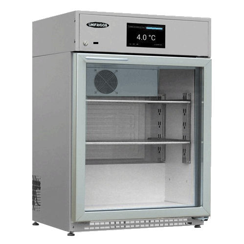 Refrigerador hospitalar - M-VPV 140 IoTty  - unifrigor - vertical / com 1 porta / com porta de vidro