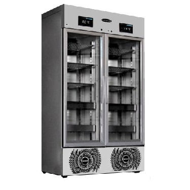 Freezer de laboratório -  M-COMBI 650 VP+VN  - unifrigor - vertical / com 2 portas / com porta de vidro