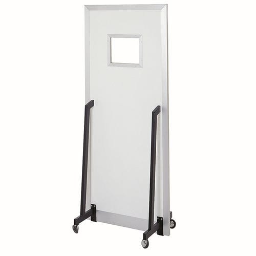 Biombo de proteção radiológica de raios X - MLS 1025076986 - Podoblock - móvel / com visor / 2,00 mm