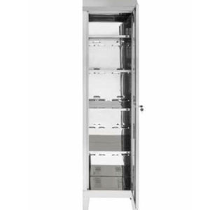 Armário para hospital - PO/01  - CIROLDI SPA - com prateleiras / com porta / em aço inoxidável