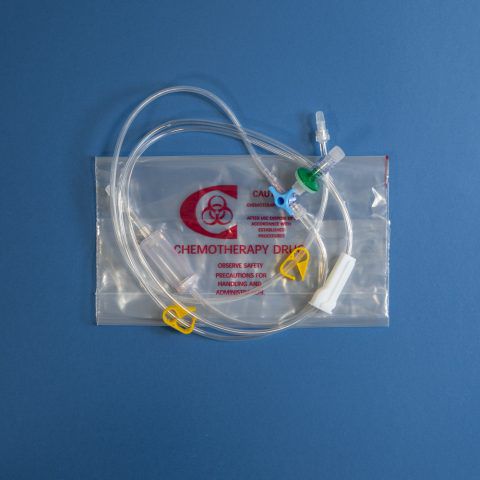 Kit de infusão intravenosa veterinária - Tecnoline - para quimioterapia / com torneira / com câmara de gotejamento
