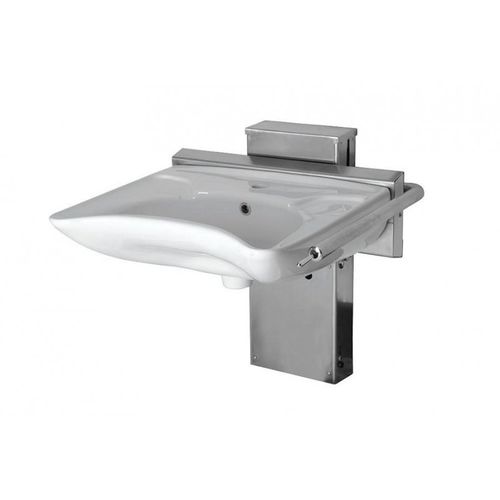 Pia com 1 posto - YIBTECH LAV - Yiber Elektronik - em aço inoxidável / de parede / de altura regulável