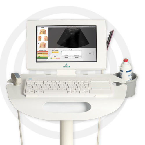 Aparelho de ultrassom móvel - SENSUS LUNG - Amolab - pulmonar / em preto e branco / com tela sensível ao toque
