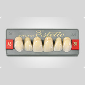 Prótese dentária em acrílico - Wiedent Estetic Upper  - Wiedent - para dentes anteriores