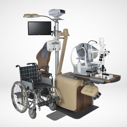 Estação de trabalho de oftalmologia - XDUE H  - Meccanottica Mazza - para controle / com cadeira / com iluminação