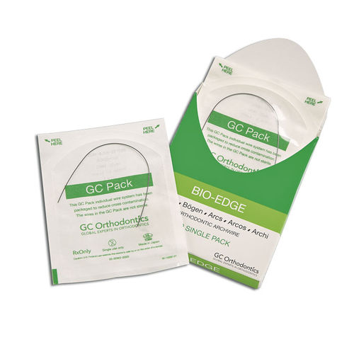 Fio ortodôntico retangular - Bio-Edge  - GC Orthodontics - quadrado / em NiTi