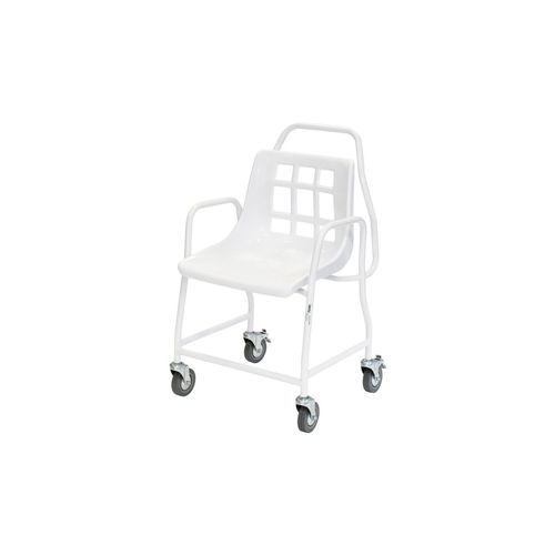Cadeira de banho com braços - ALT-BE002 - Alerta Medical - com rodízios / com encosto