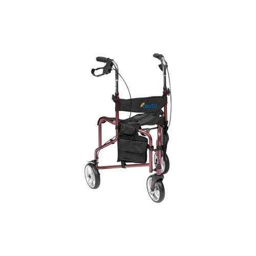 Andador de 3 rodas - ALT-R004 - Alerta Medical - dobrável / com assento