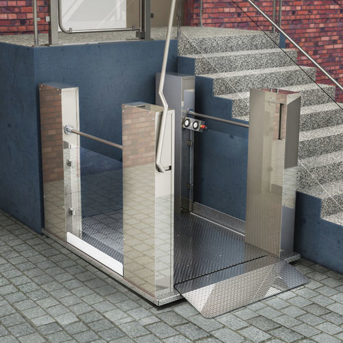 Plataforma elevadora de cadeira de rodas - MB QUATTRO - Herkules Liftwerk - para instalação no piso