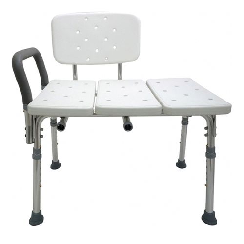 Cadeira de banho com braços - HS3214-WH - Forever Young Enterprise - com encosto / para pessoas obesas / com altura regulável