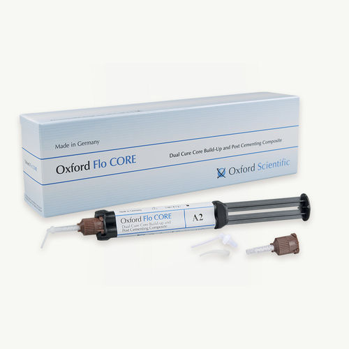 Material dentário em resina acrílica - FLO CORE - First Scientific Dental Materials GmbH - para restauração dentária