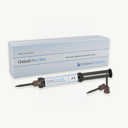 Material dentário em resina fluida - FLO CEM - First Scientific Dental Materials GmbH - em resina acrílica / para restauração dentária