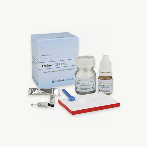 Adesivo ortodôntico para restauração dentária - GI CEM E - First Scientific Dental Materials GmbH - de ionômero de vidro / de adesão química