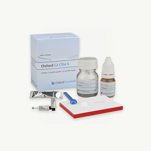 Adesivo ortodôntico para restauração dentária - GI CEM X - First Scientific Dental Materials GmbH - de ionômero de vidro