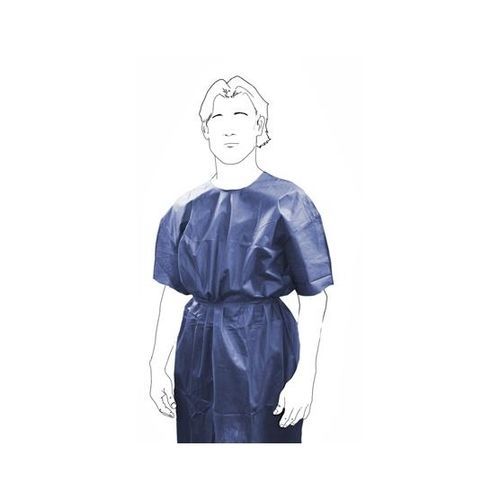 Camisola para paciente unissexo - J40459 - Kolmi - em polipropileno / descartável / azul