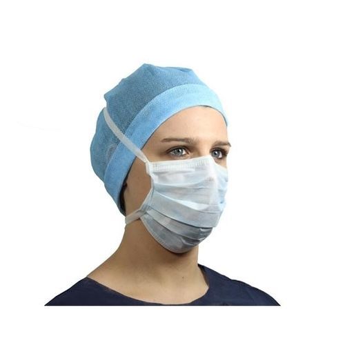 Máscara cirúrgica de tipo IIR - Op Air One - Kolmi - para adulto / azul / de tripla camada